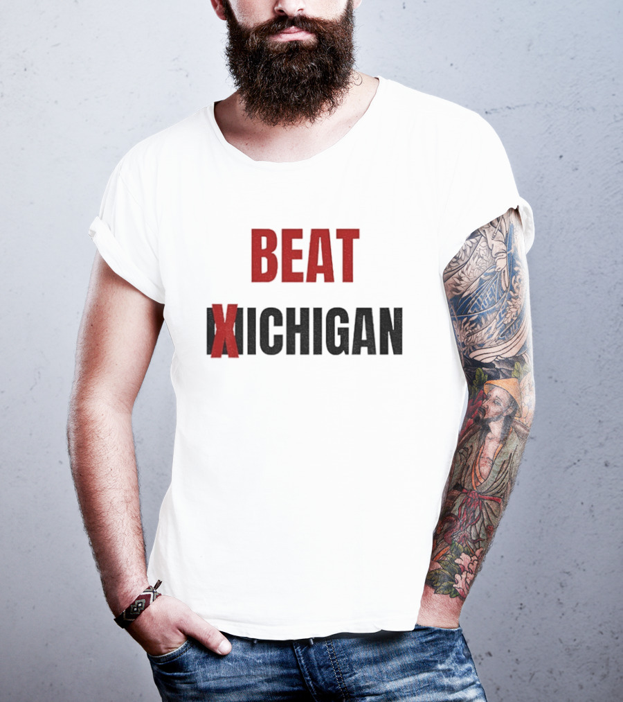 Beat Michigan Ohio State Buckeyes Football NCAA 2025 Rivalry Game T-Shirt