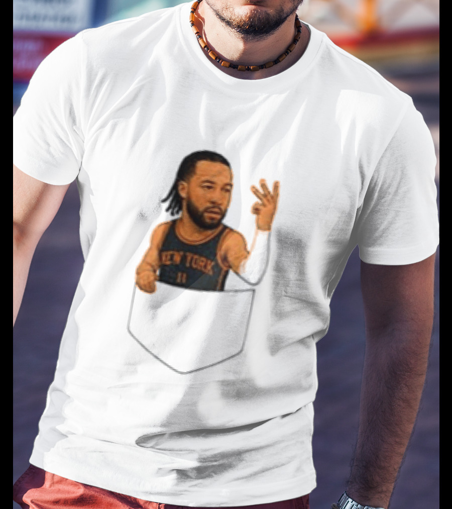 Jalen Brunson New York Knicks NBA Pocket T-Shirt