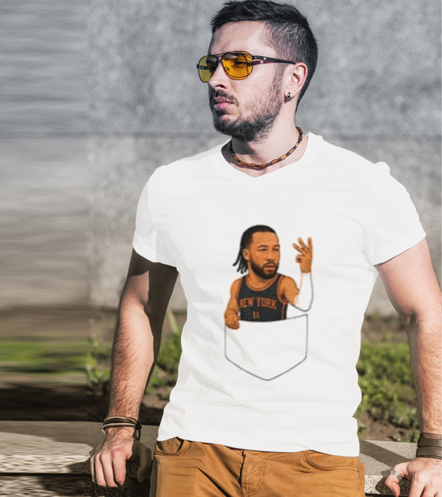 Jalen Brunson New York Knicks NBA Pocket T-Shirt