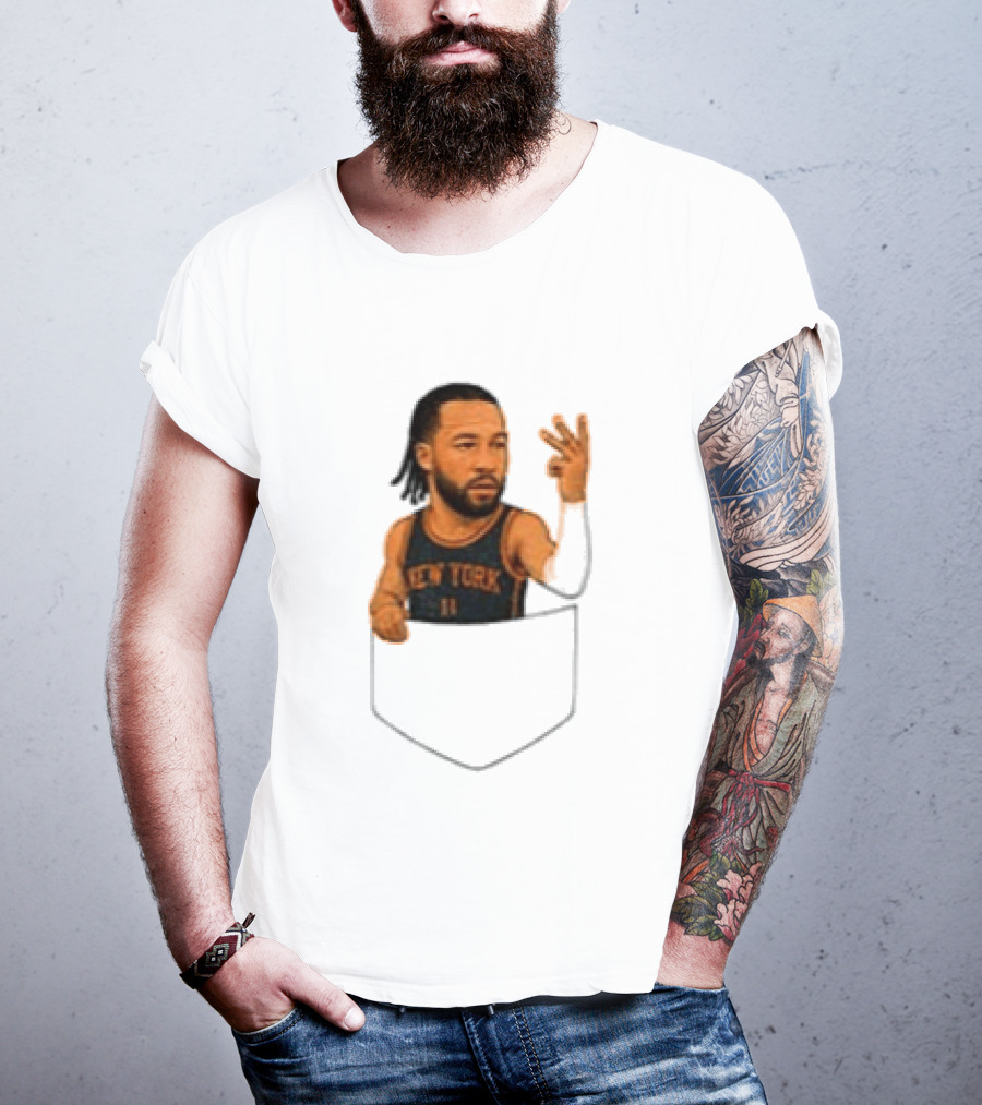 Jalen Brunson New York Knicks NBA Pocket T-Shirt