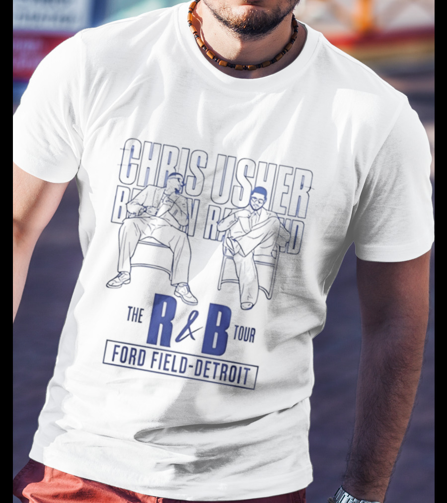 Chris Usher The R&B Tour Ford Field Detroit T-Shirt