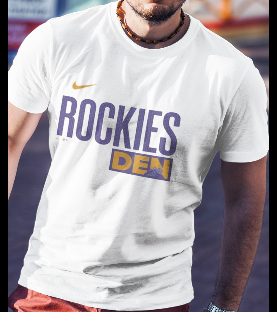 Colorado Rockies 2025 City Connect Rockies Nike DEN Wordmark T-Shirt