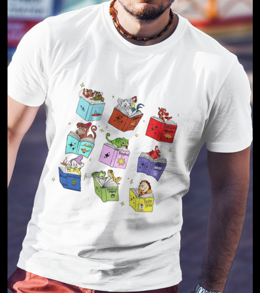Disney Princess Sidekicks Reading Club Tangled Book Lover T-Shirt