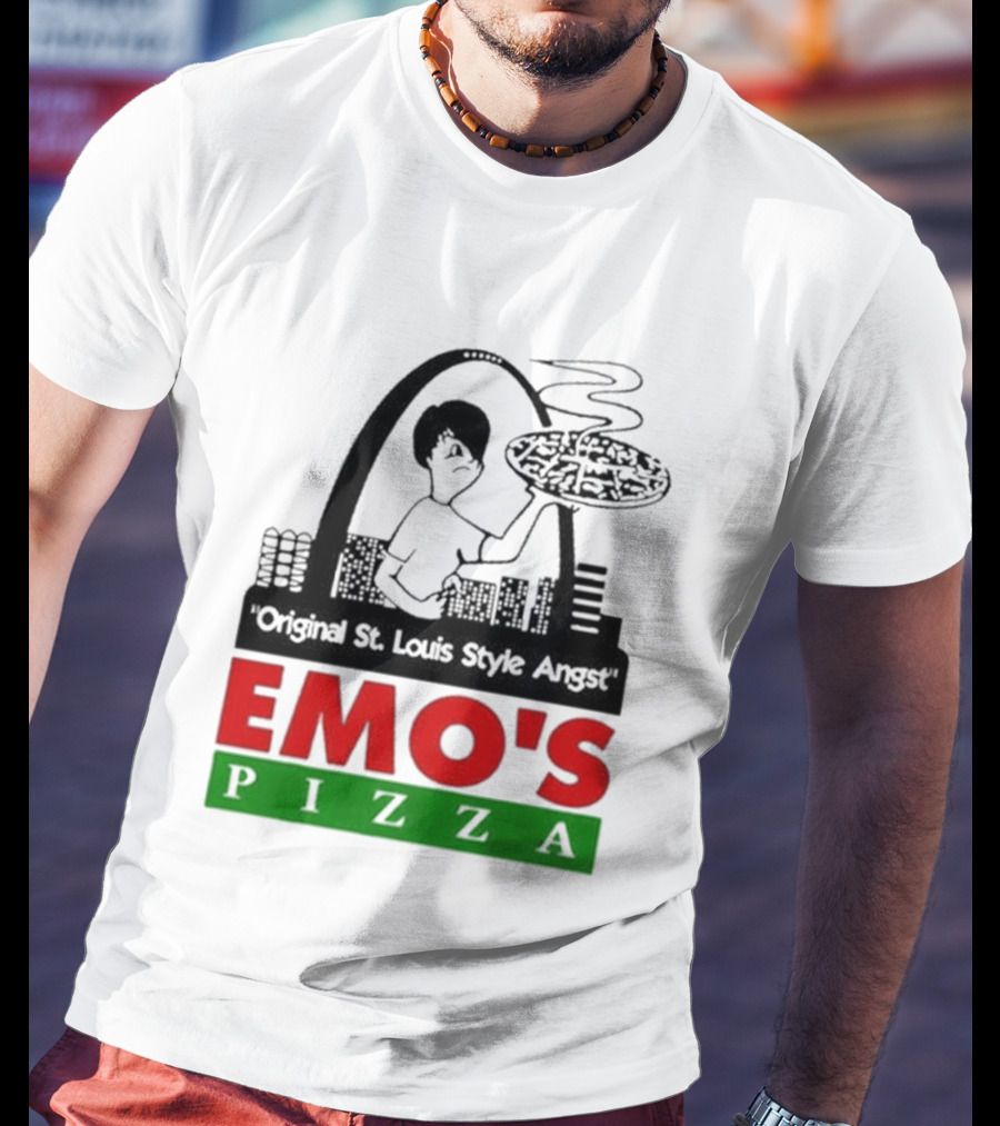Original St. Louis Style Angst Emo's Pizza T-Shirt