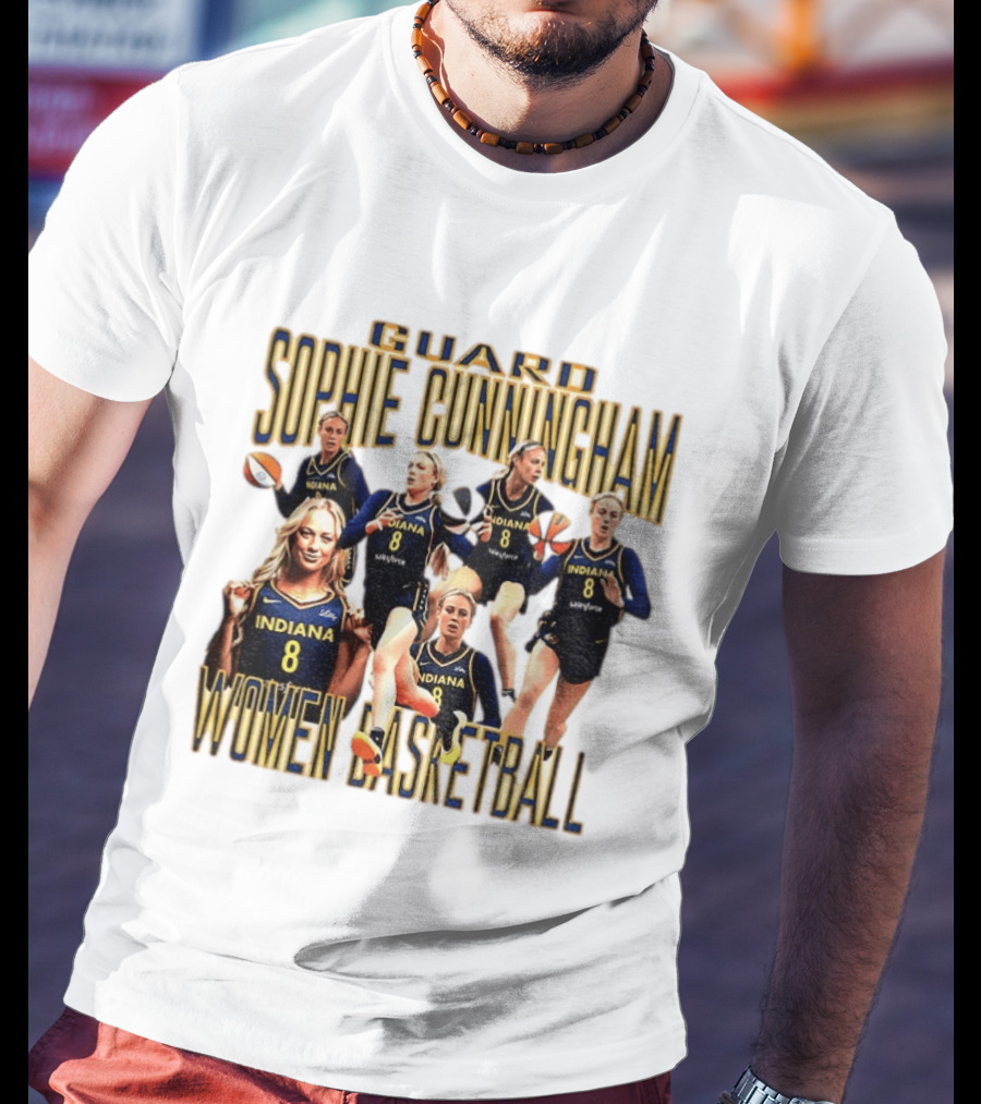 Guard Sophie Cunningham Indiana Fever Women Basketball Player 8 T-Shirt