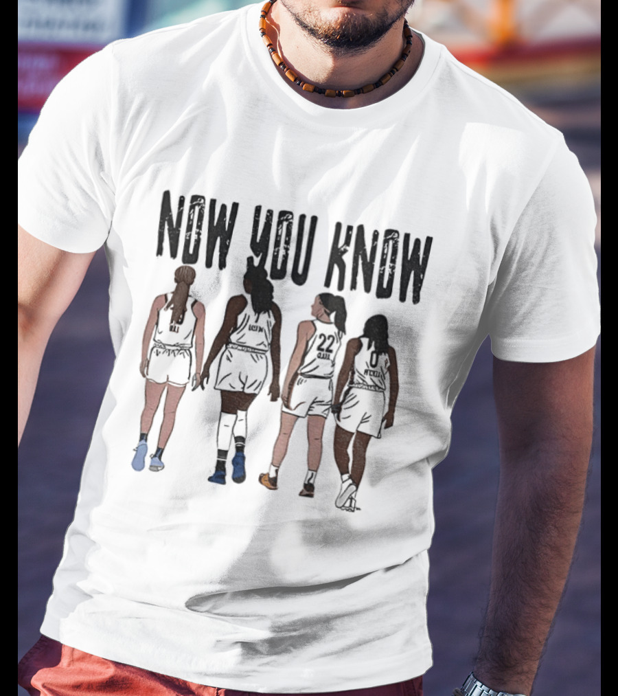 Now You Know Caitlin Clark Kelsey Mitchell Aliyah Boston Indiana Fever WNBA Basketball T-Shirt