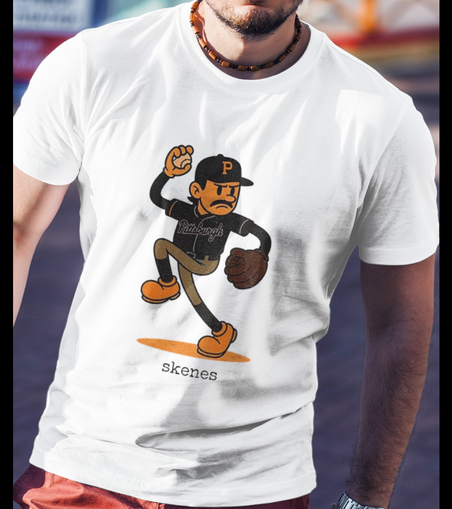 Paul Skenes Pittsburgh P Baseball MLB Cartoon Skenes T-Shirt