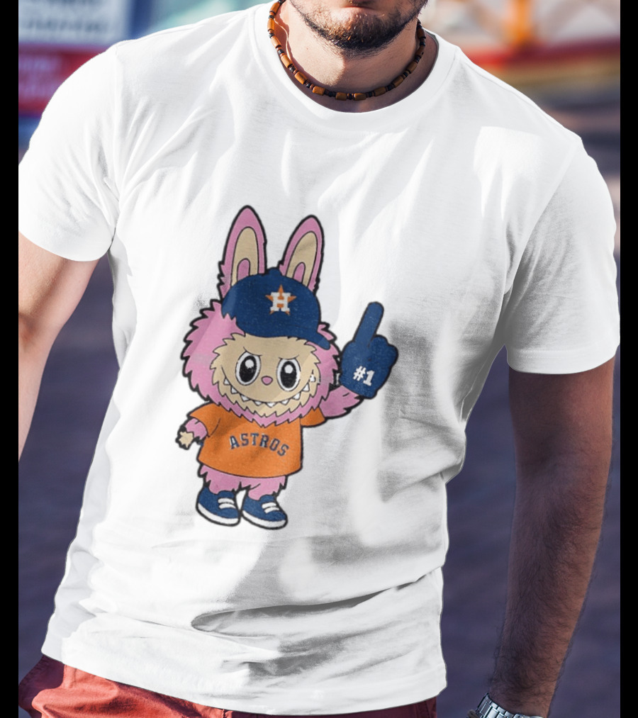 Labubu Astros 2025 Pink Houston MLB Baseball Sports T-Shirt