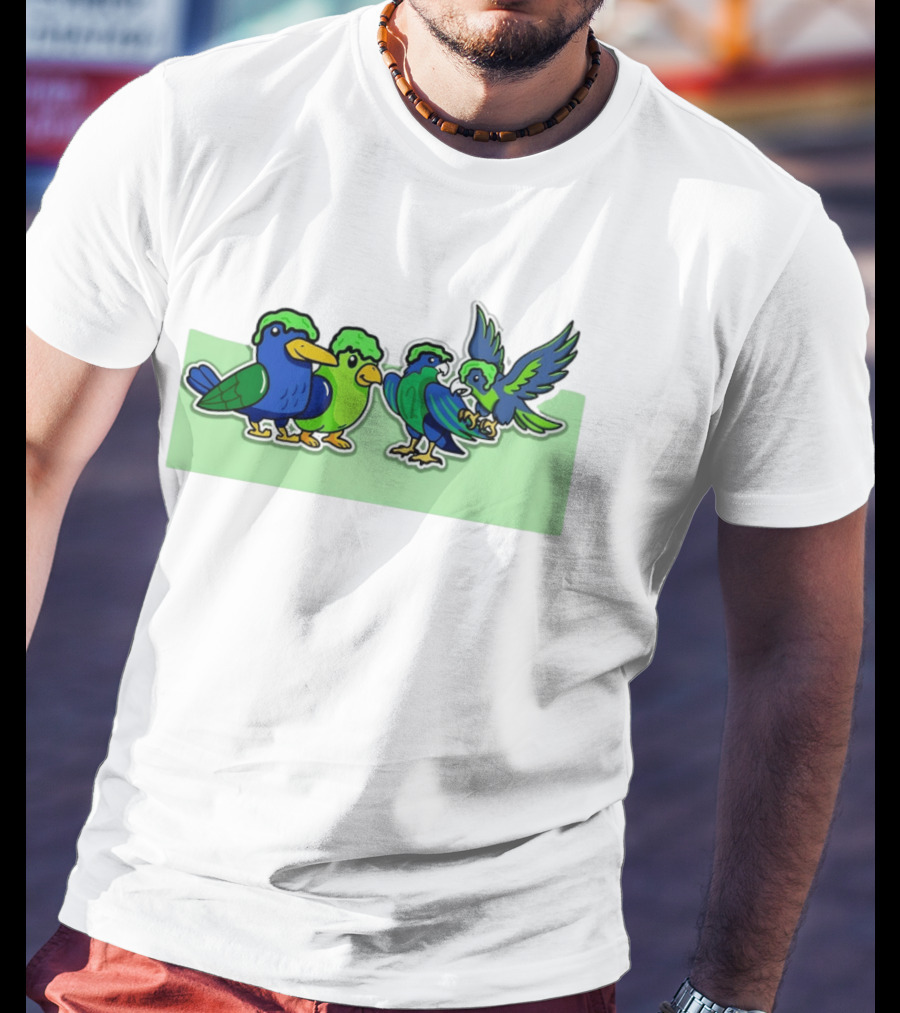 Seattle Seahawks X Nickelodeon NVP Parrot Paint T-Shirt