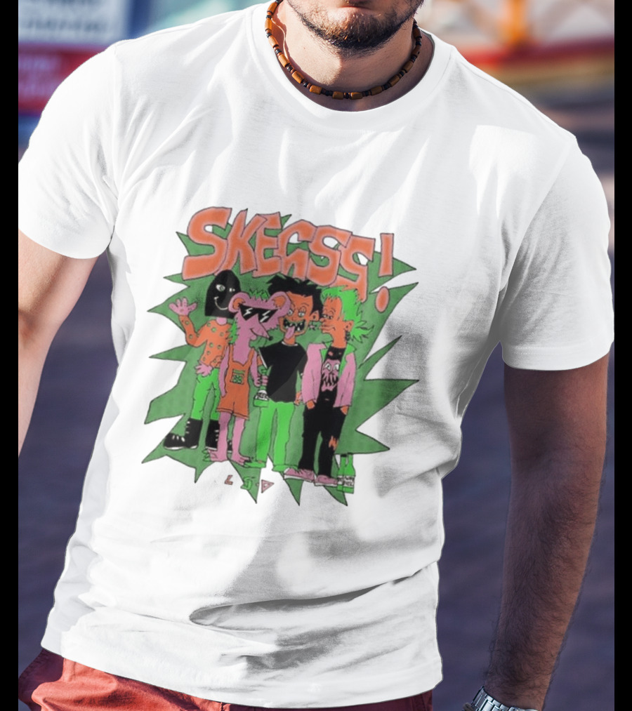 Skegss LSD Irvine Cartoon Characters Green T-Shirt