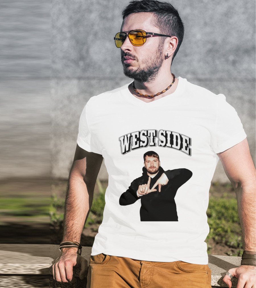 Luka Doncic Westside LA Hand Lakers T-Shirt