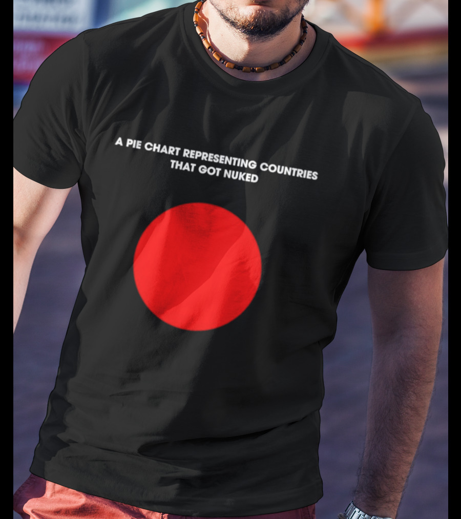 Pie Chart Japan Flag Nuked Countries T-Shirt
