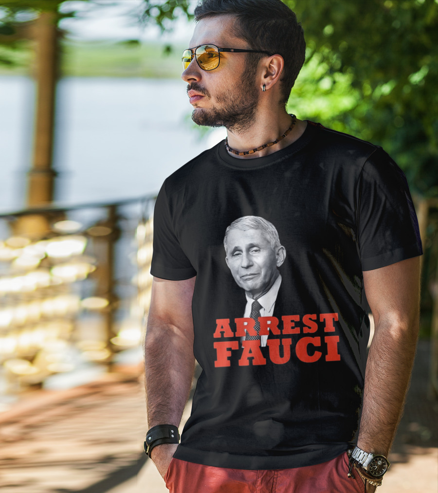 Arrest Dr Fauci Meme Face T-Shirt