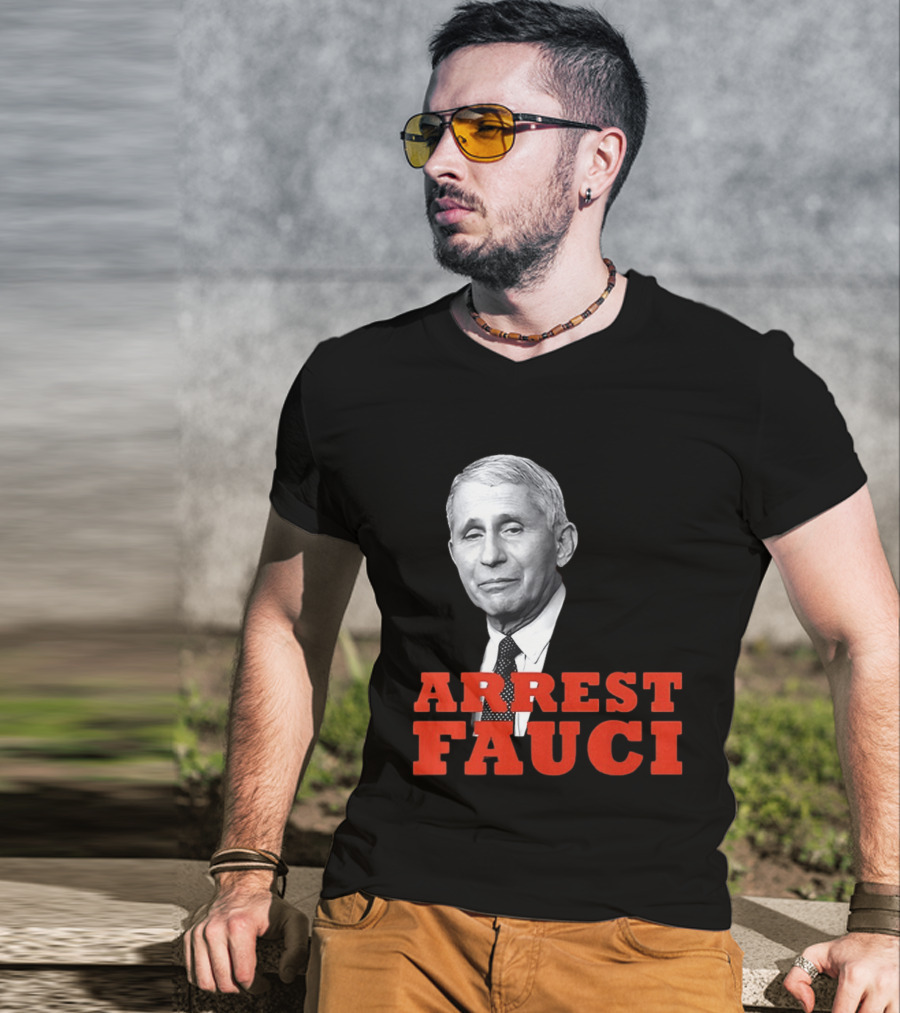 Arrest Dr Fauci Meme Face T-Shirt