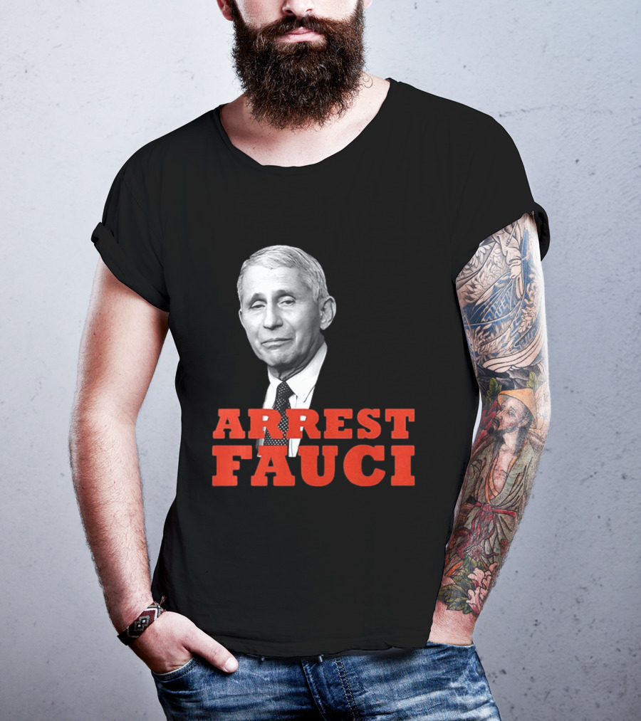 Arrest Dr Fauci Meme Face T-Shirt