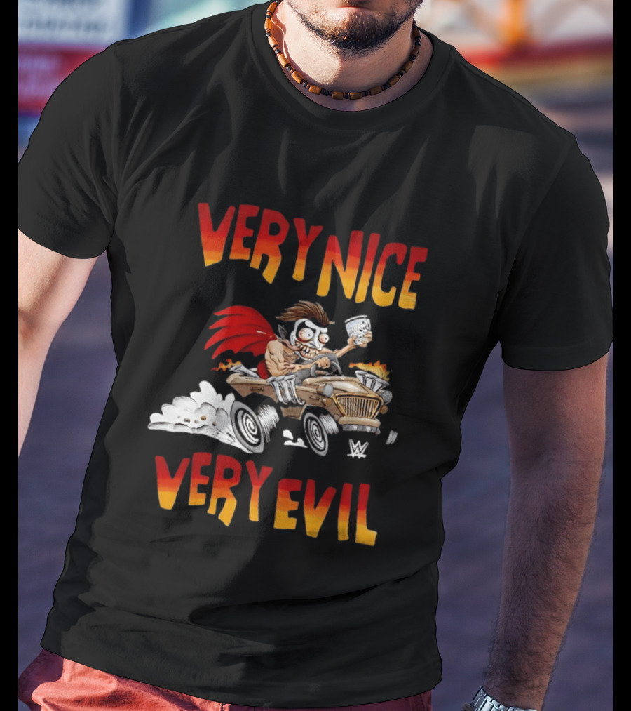 Very Nice Very Evil Danhausen Cartoon WWE T-Shirt