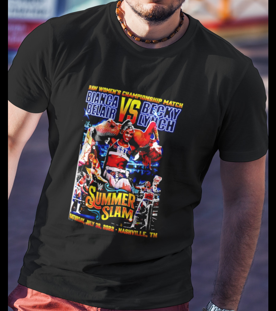 SummerSlam 2022 Bianca Belair Vs Becky Lynch Championship Match T-Shirt