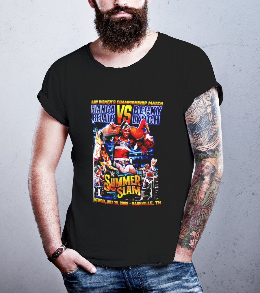 SummerSlam 2022 Bianca Belair Vs Becky Lynch Championship Match T-Shirt