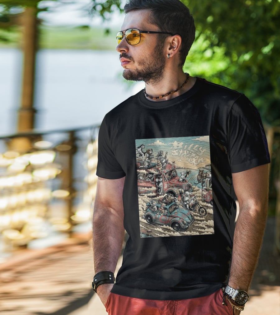 Billy Strings Bethel NY Event August 1 2026 Dylan Goldberger Bethel Woods Center Night 2 Psychedelic Animal Parade T-Shirt