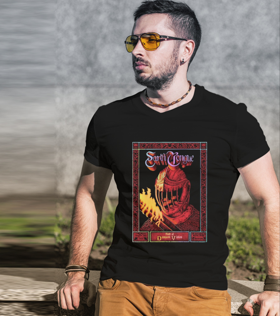 Earth Tongue August 16th 2023 Field Of Dungeon Vision Lyons Colorado T-Shirt
