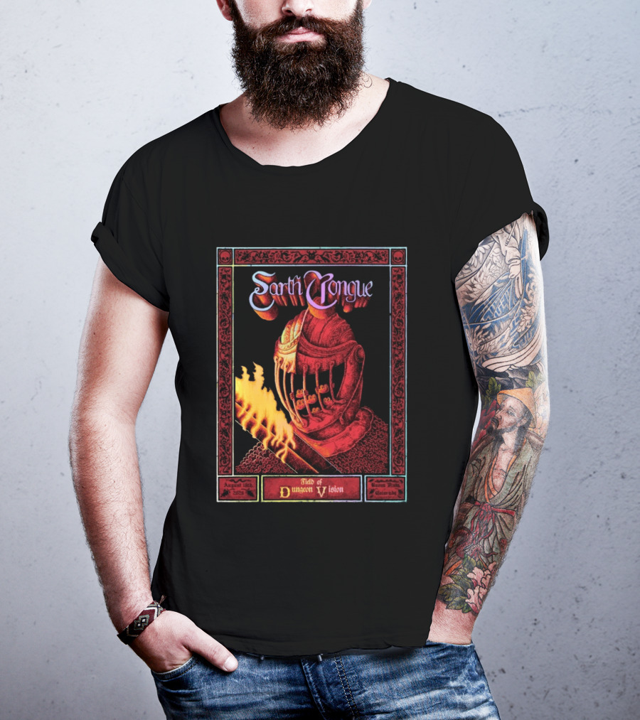 Earth Tongue August 16th 2023 Field Of Dungeon Vision Lyons Colorado T-Shirt