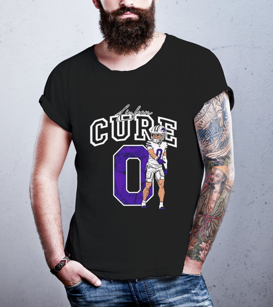 Kansas State University Linkon Cure 0 Football Player T-Shirt