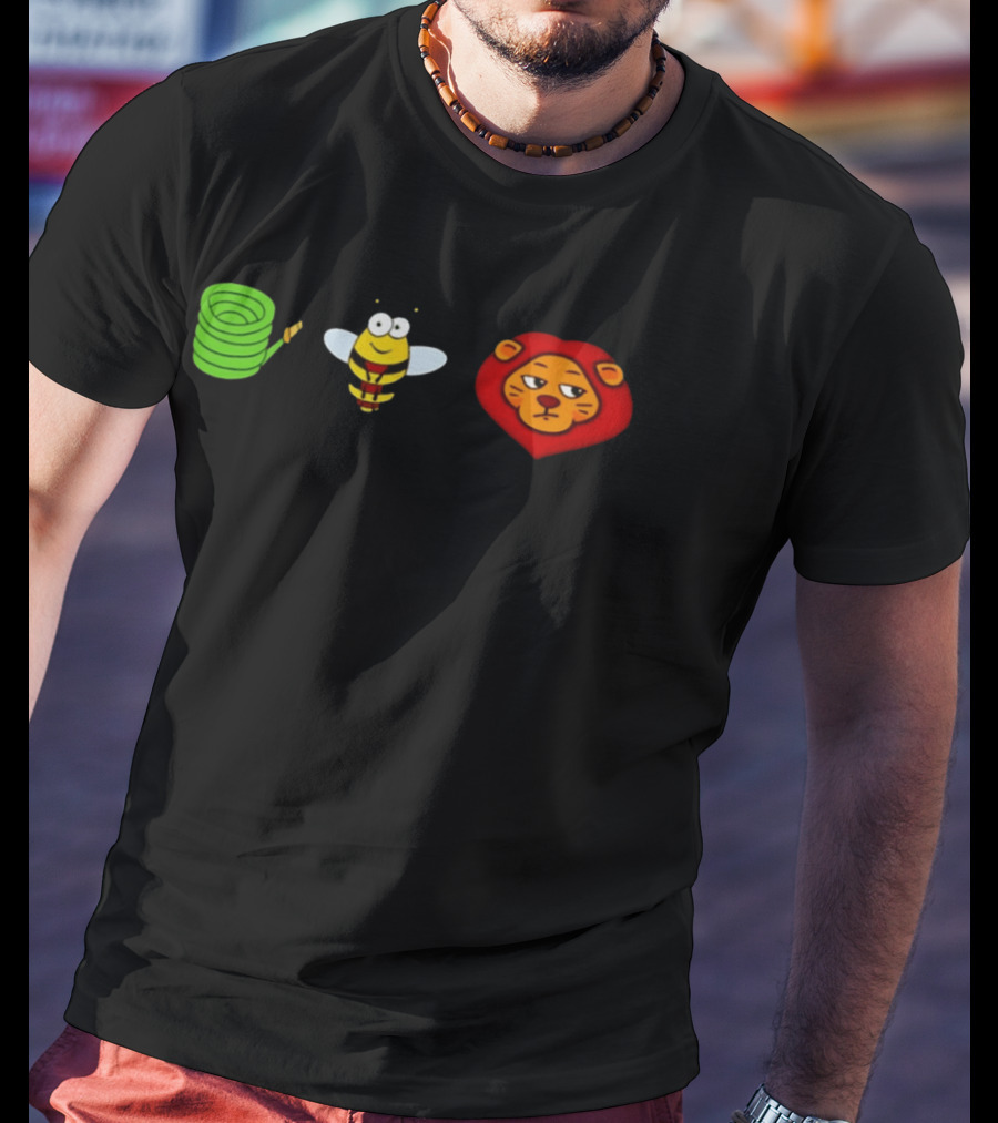 Hose Bee Lion Meme Visual Wordplay Fun T-Shirt