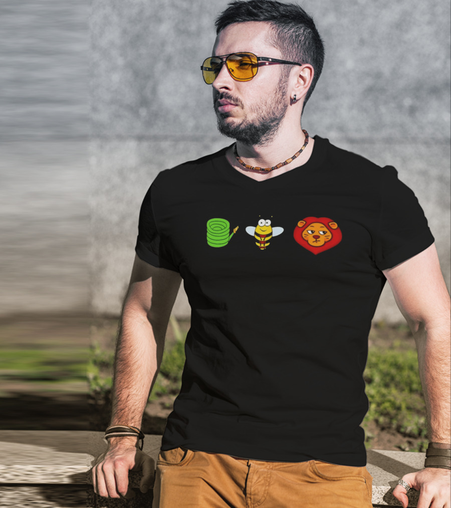 Hose Bee Lion Meme Visual Wordplay Fun T-Shirt