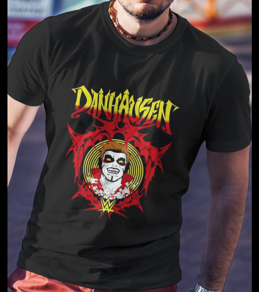 Danhausen WWE Vector Face Paint And Red T-Shirt