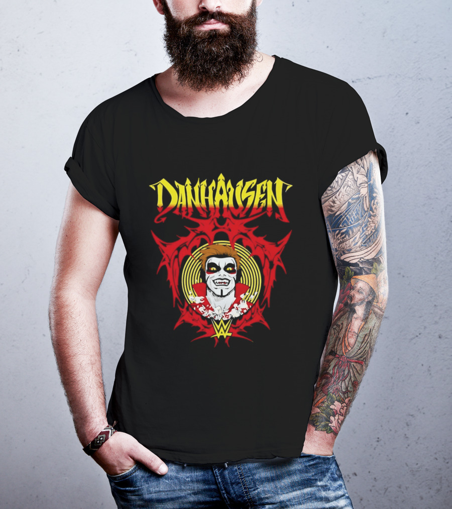 Danhausen WWE Vector Face Paint And Red T-Shirt