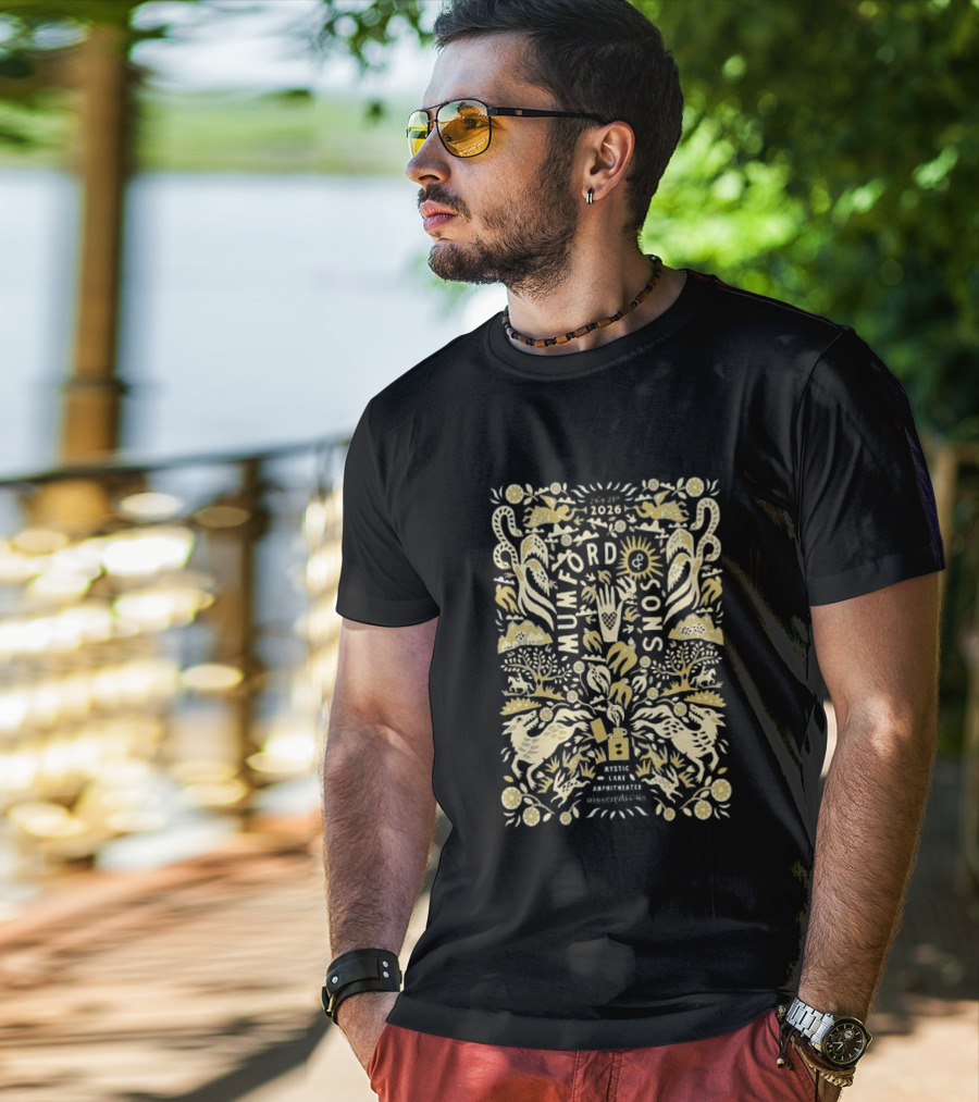 Mumford And Sons Prizefighter Tour Mystic Lake Amphitheater Minneapolis MN July 31 2026 T-Shirt