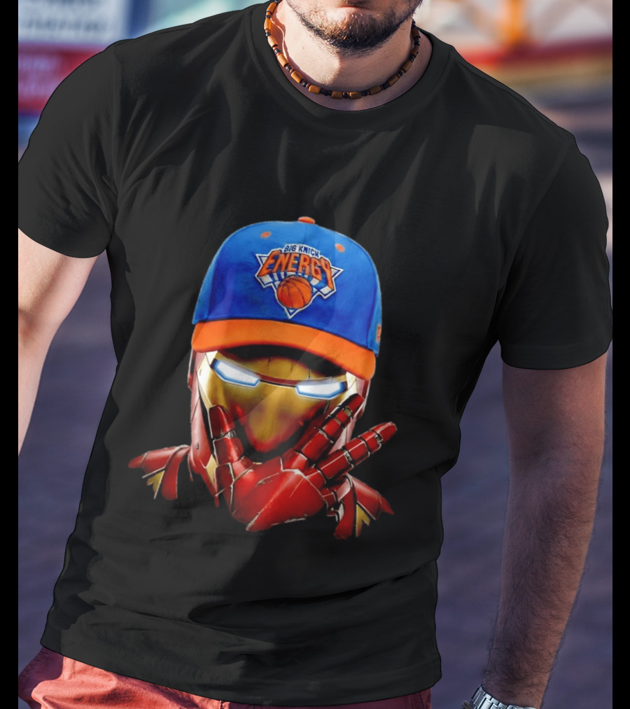 Big Knick Energy Iron Man New York Knicks T-Shirt