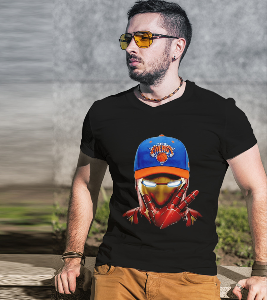 Big Knick Energy Iron Man New York Knicks T-Shirt