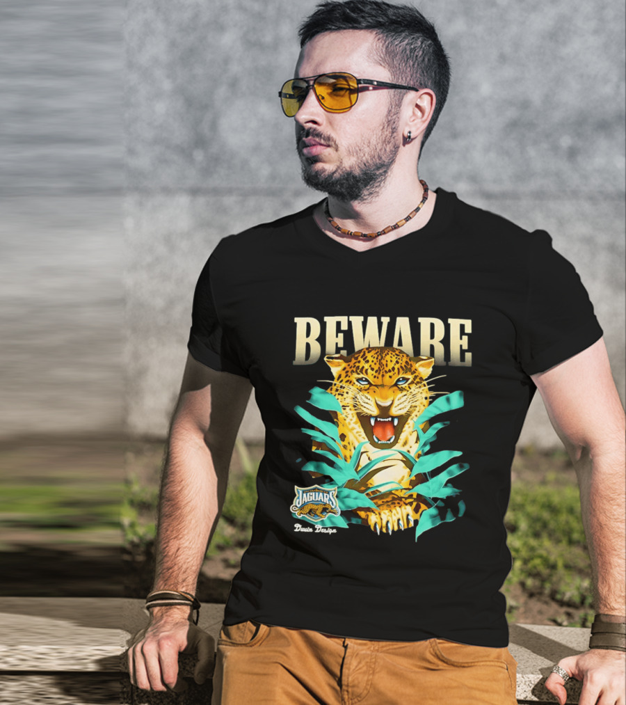 Jacksonville Jaguars Beware Logo Puma Blanca T-Shirt