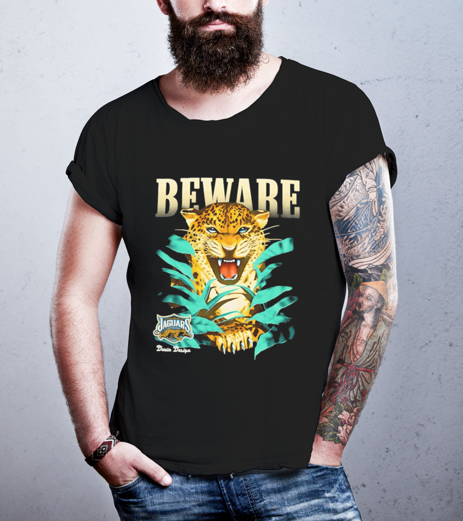 Jacksonville Jaguars Beware Logo Puma Blanca T-Shirt