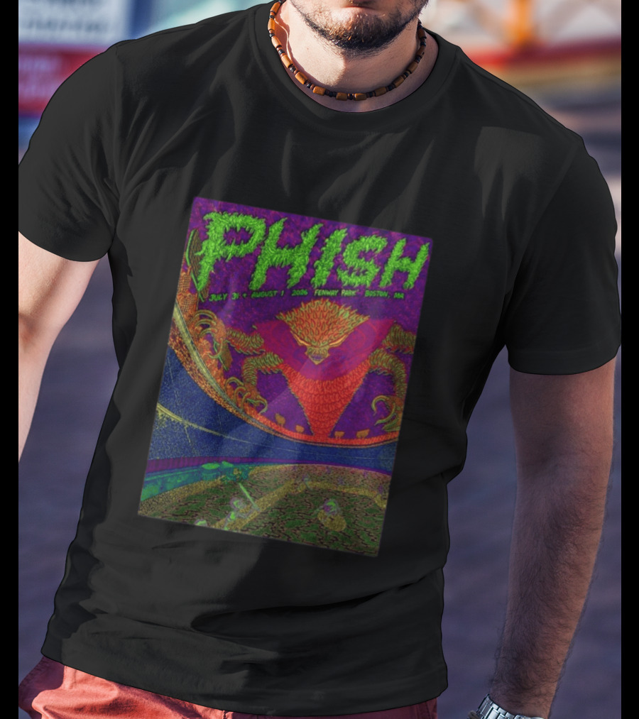 Phish July 31 August 1 2026 Fenway Park Boston MA Tetsunori Tawaraya LE T-Shirt