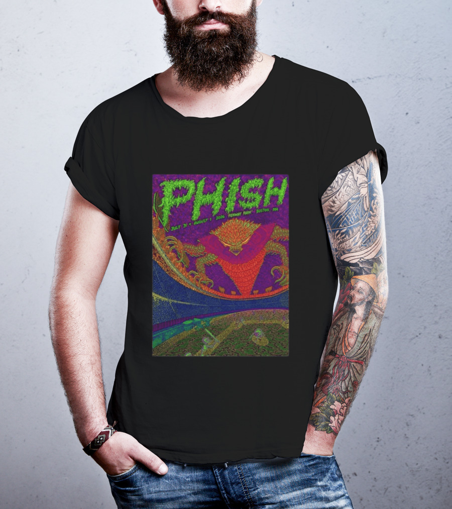 Phish July 31 August 1 2026 Fenway Park Boston MA Tetsunori Tawaraya LE T-Shirt
