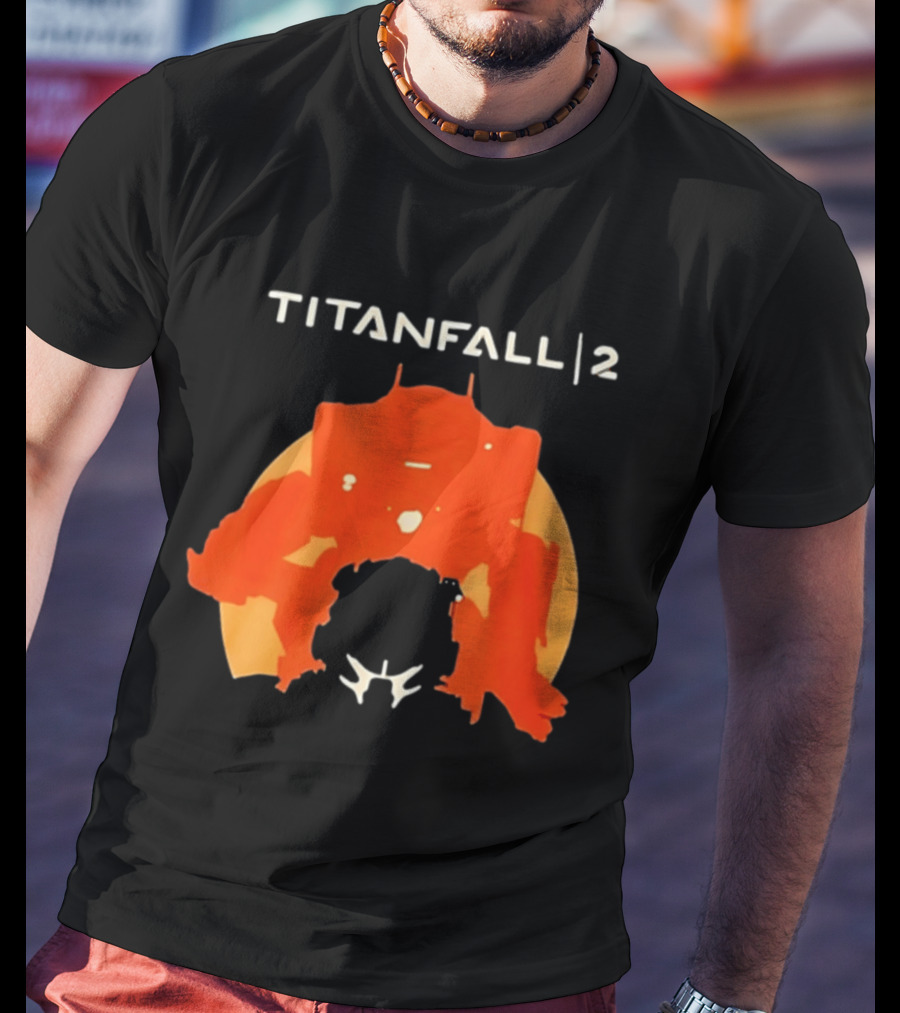 Rip Vince Zampella Titanfall 2 Orange Mech T-Shirt