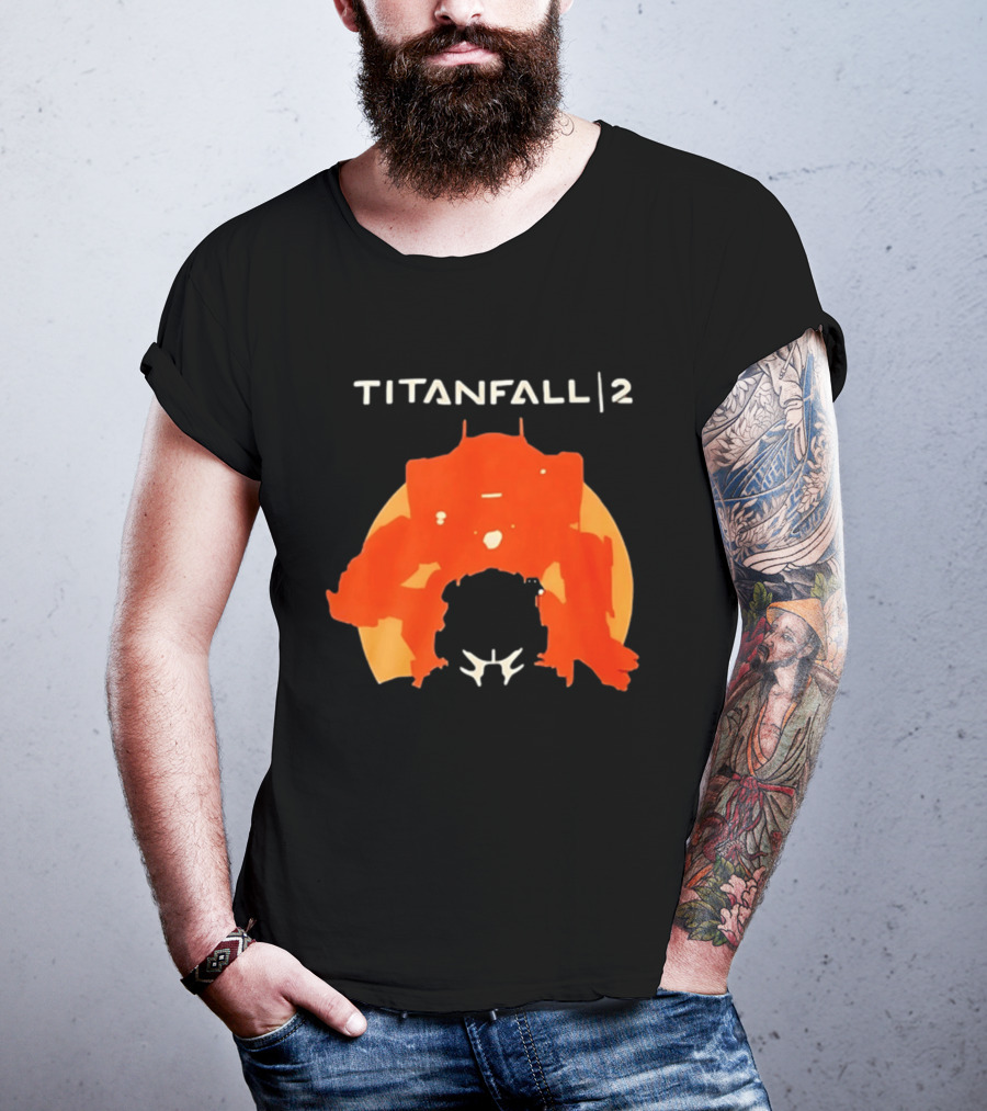 Rip Vince Zampella Titanfall 2 Orange Mech T-Shirt