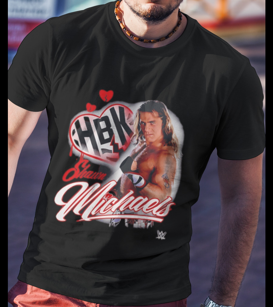 Shawn Michaels WWE HBK Heartbreak Kid Wrestling T-Shirt