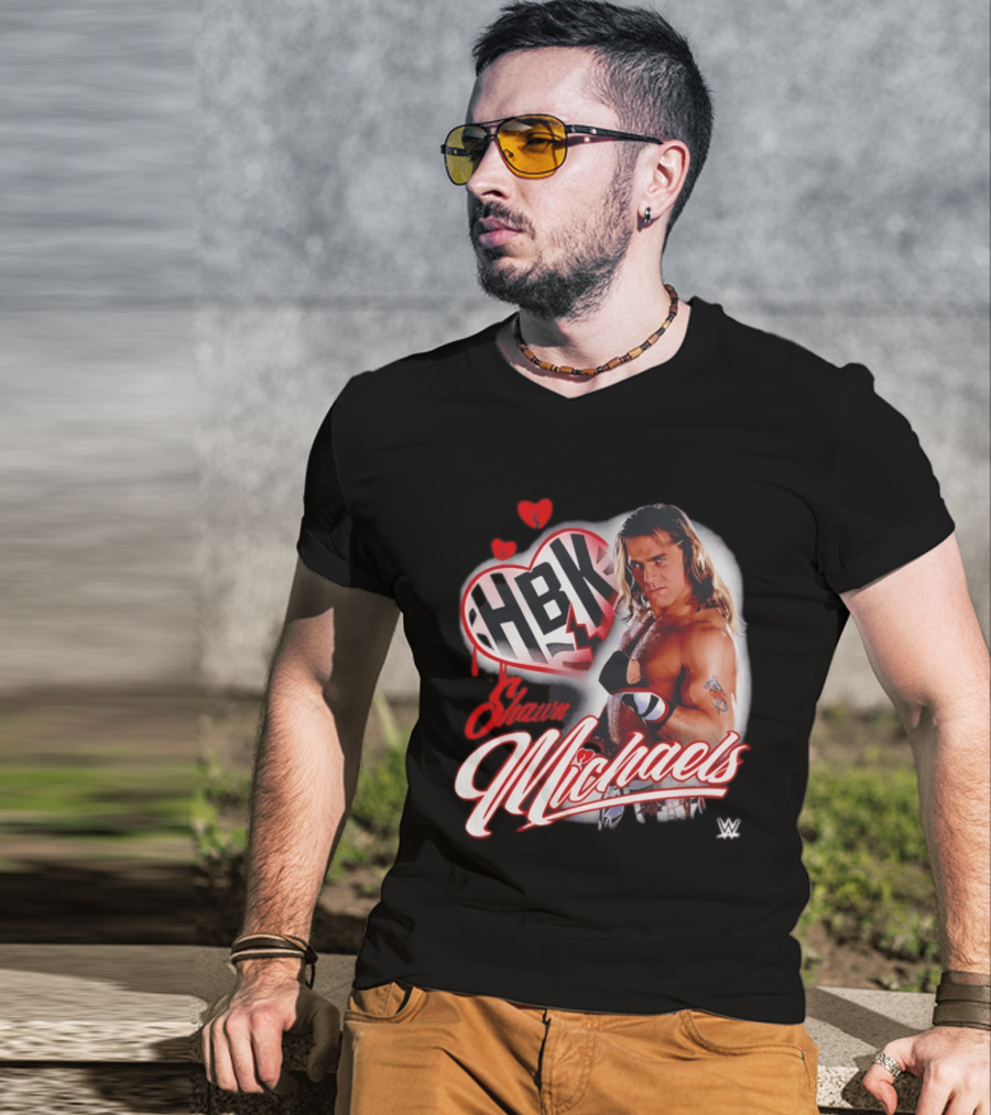 Shawn Michaels WWE HBK Heartbreak Kid Wrestling T-Shirt