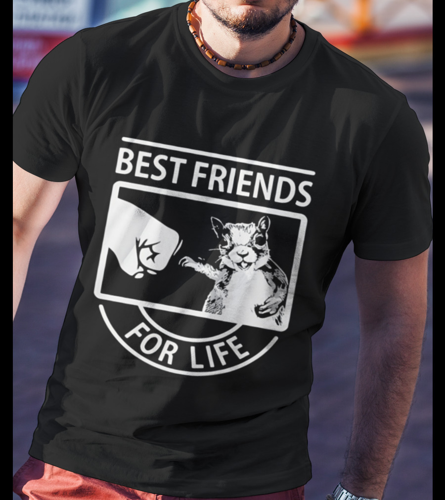 Best Friends For Life Squirrel Fist Bump T-Shirt