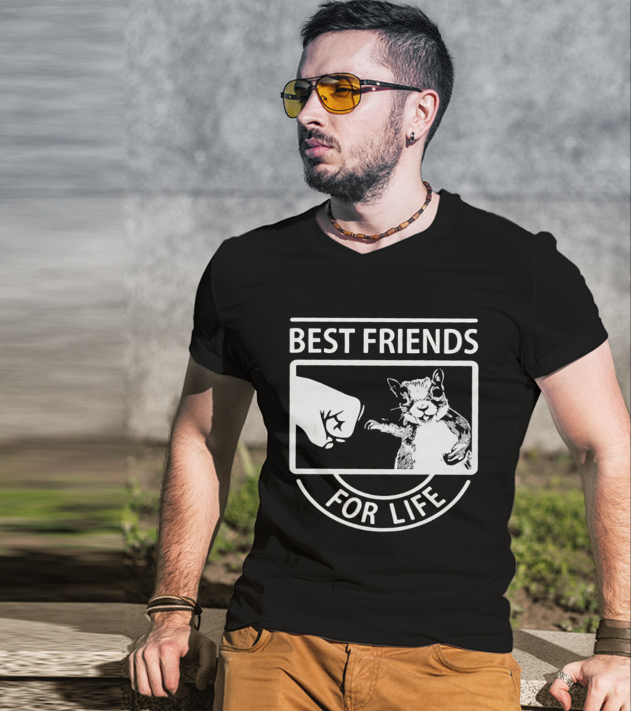 Best Friends For Life Squirrel Fist Bump T-Shirt