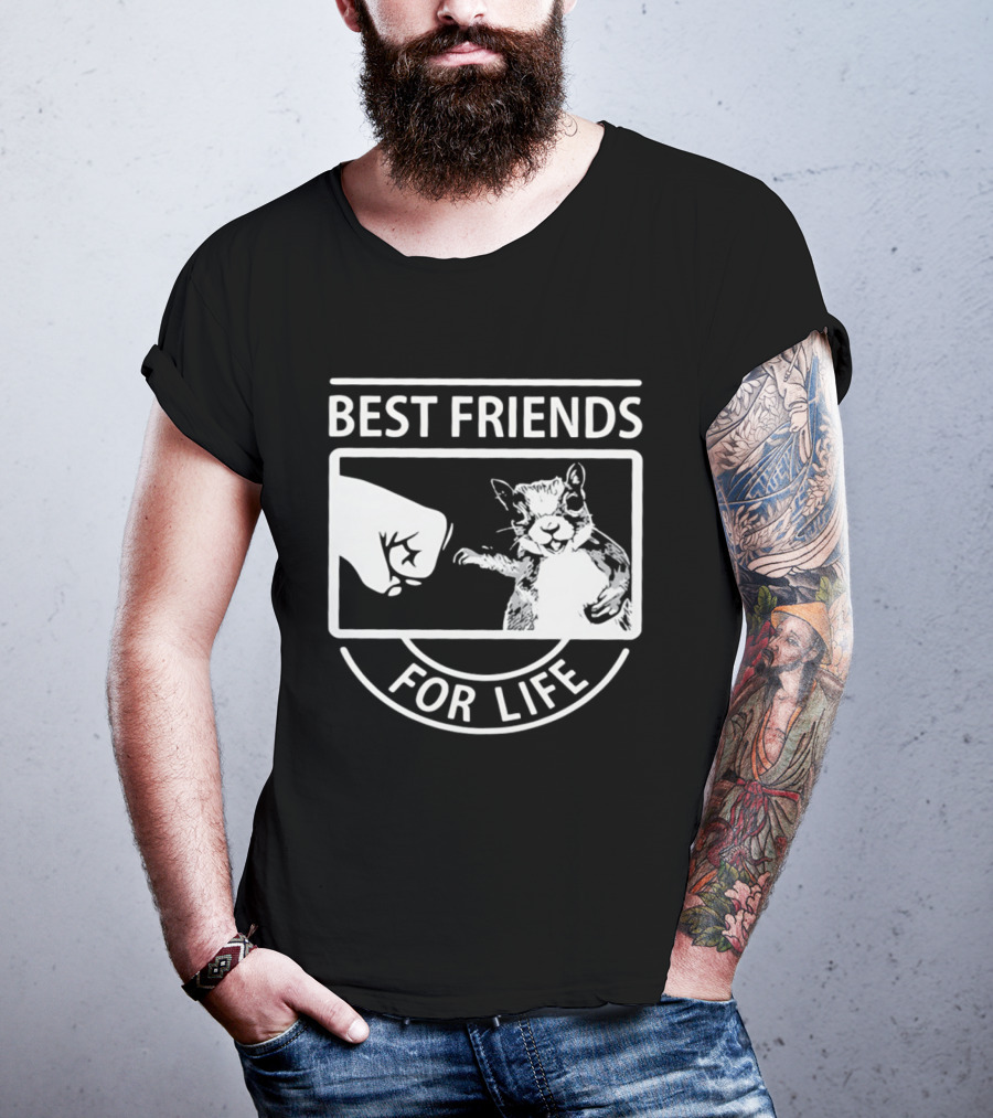 Best Friends For Life Squirrel Fist Bump T-Shirt