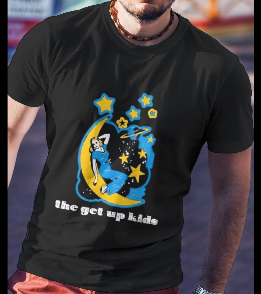The Get Up Kids Woman On Crescent Moon With Stars T-Shirt