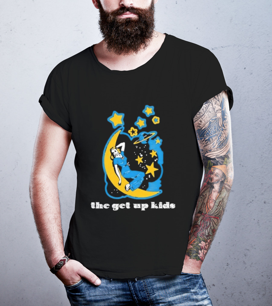 The Get Up Kids Woman On Crescent Moon With Stars T-Shirt