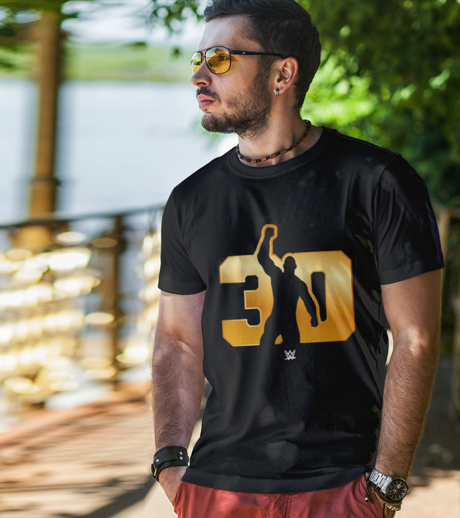 The Rock 30 WWE Years Anniversary Celebration T-Shirt