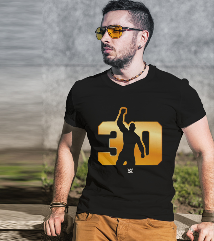 The Rock 30 WWE Years Anniversary Celebration T-Shirt