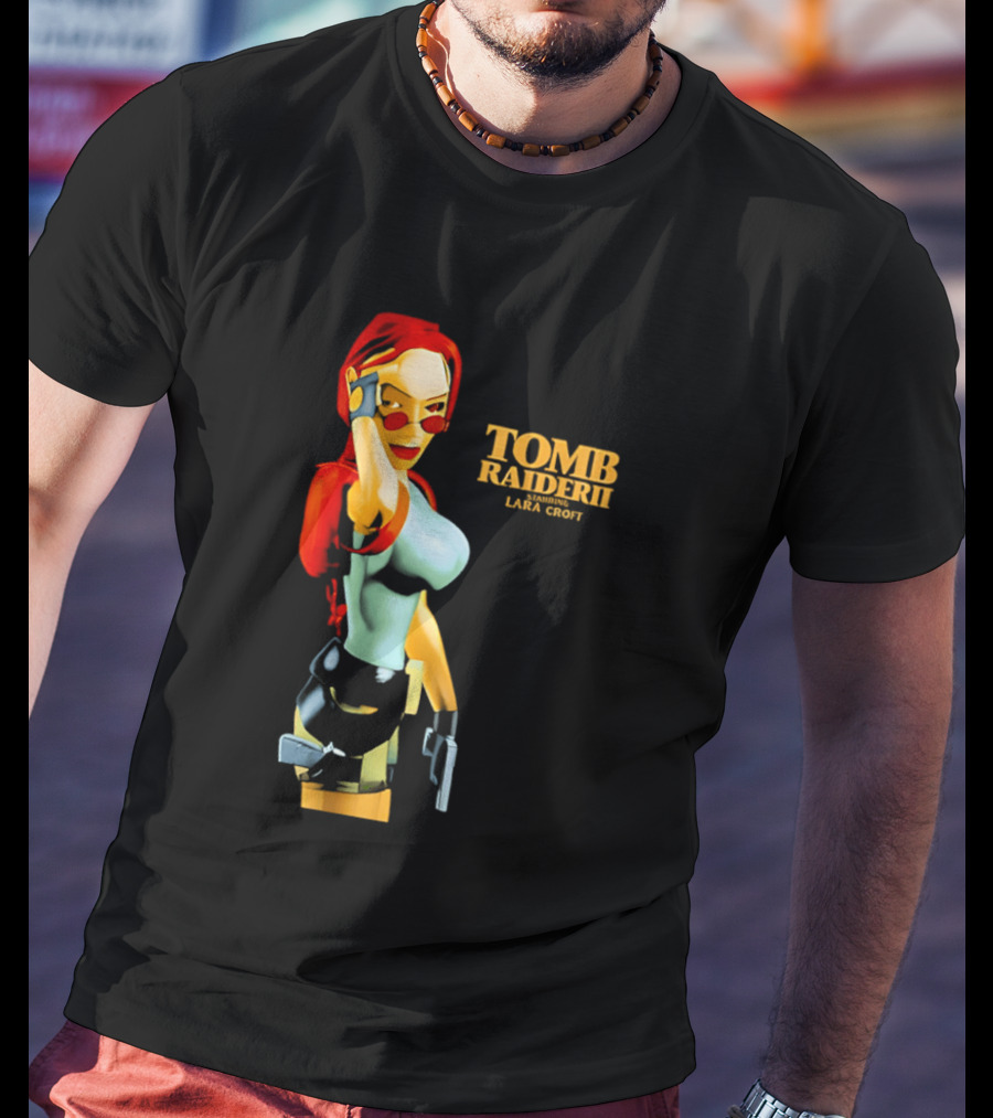 Lara Croft Tomb Raider II Starring Iconic Video Game T-Shirt