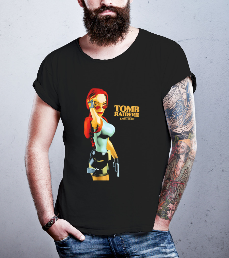 Lara Croft Tomb Raider II Starring Iconic Video Game T-Shirt